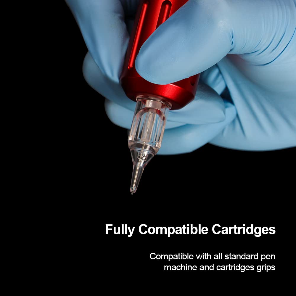 Tattoo Cartridge Needles - 100 Pcs Mixed Round Liner & Shader | 3RL-9RL, 3RS-7RS, Flat Magnum