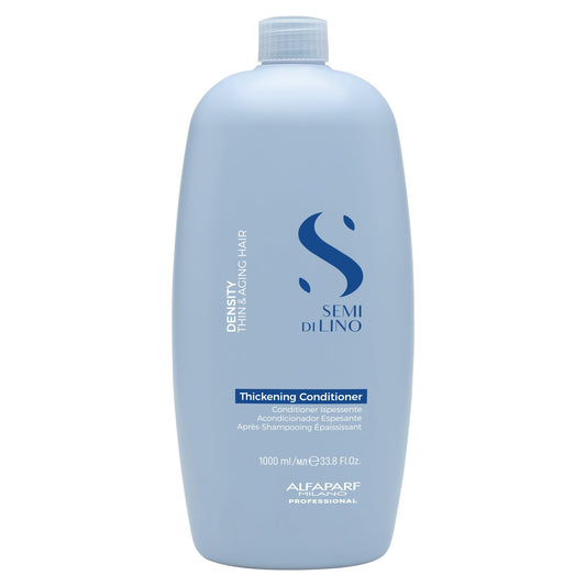 Alfaparf Milano Semi Di Lino Density Conditioner - Sulfate-Free, Detangling & Moisturizing for Thin Hair with Filler Complex - Provides Softness & Added Volume (33.8 Fl Oz)