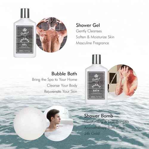 Father's Day Gift, 14 Pieces Grooming Set for Men, Skin Care Set, Beard Kit Spa Set, Bath & Body Care Set, Gifts for Boyfriend, Dad, Anniversary Gifts for Men, Birthday, Christmas, Valentine's Day