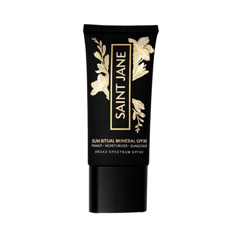 SAINT JANE - Luxury Sun Ritual - Pore Smoothing SPF 30 Mineral Sunscreen | Luxury, Floral-Infused, Clean Skincare (1.7 oz | 50 ml)