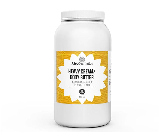 AFROCOSMETICS Unscented Heavy Cream Base Natural Moisturizer 1 Gallon