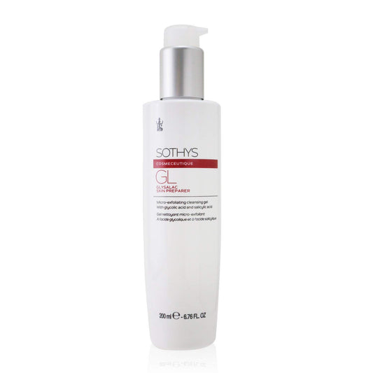 SOTHYS Glysalac Skin Preparer Face Cleanser Gel | Daily Exfoliating with Salicylic Acid & Glycolic Acid | Smoothing Formula for Oily Skin