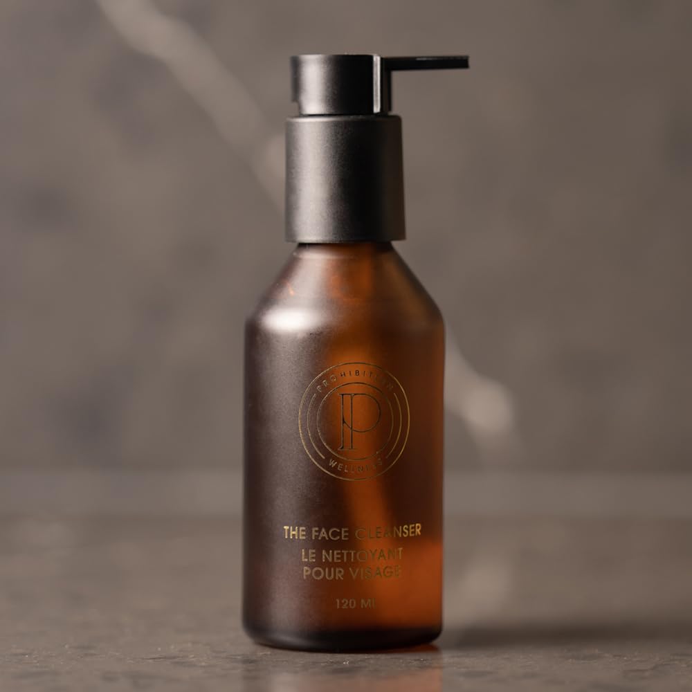 Prohibition Wellness The Face Cleanser, Gentle Face Cleanser, Makeup Removing Face Wash, Niacinamide, Aloe Vera, and Hemp Seed Oil, Fragrance & Paraben Free (120 ml)