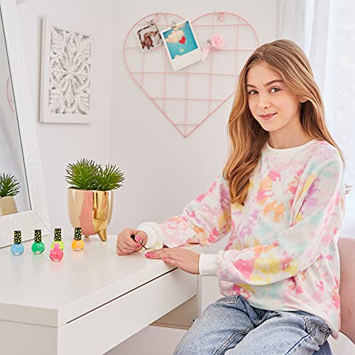 3C4G Glow in The Dark Nail Polish Set for Girls & Teens - 5 Vibrant, Non-Toxic, Fun & Safe Nail Polish Kit for Kids Ages 8+ - Perfect for Sleepovers, Parties, & Gifts by Make It Real