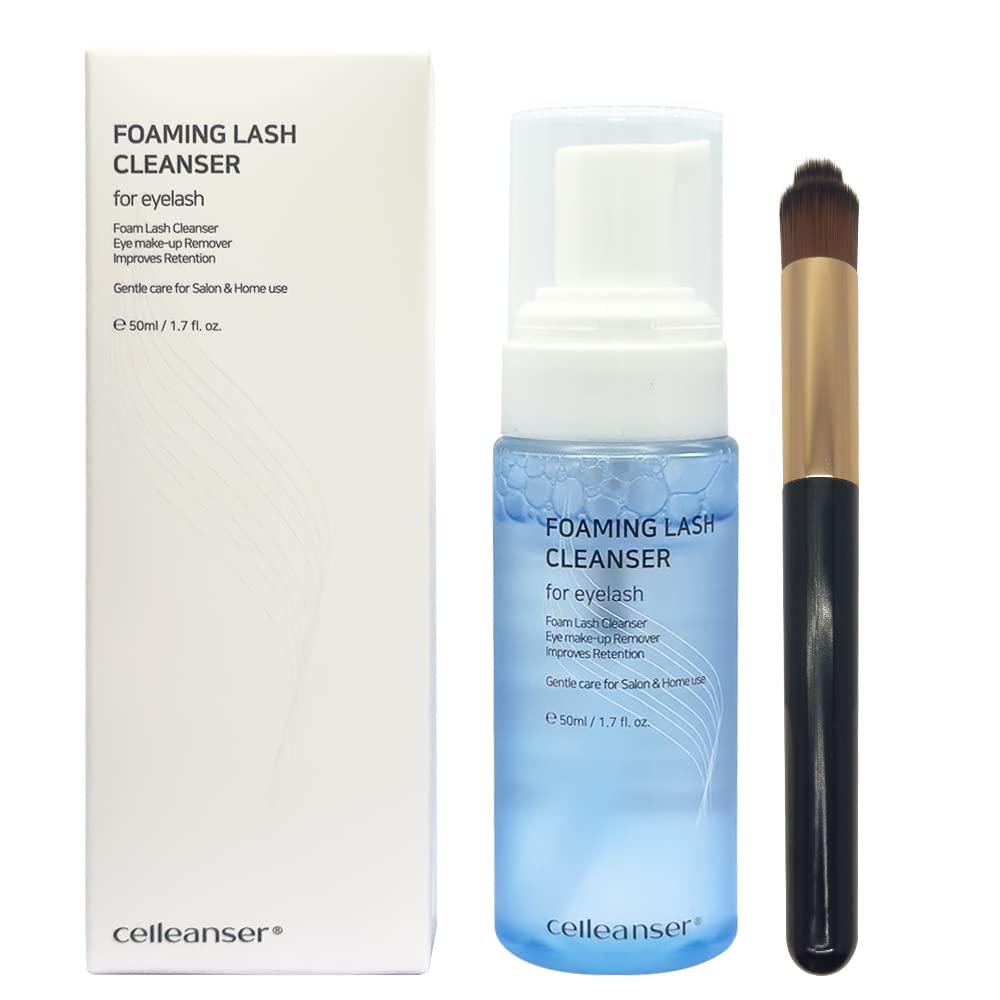 Foaming Lash Cleanser/Wash for Extensions & Natural Lashes/Makeup bubble Remover 50ml / 1.7 fl Oz