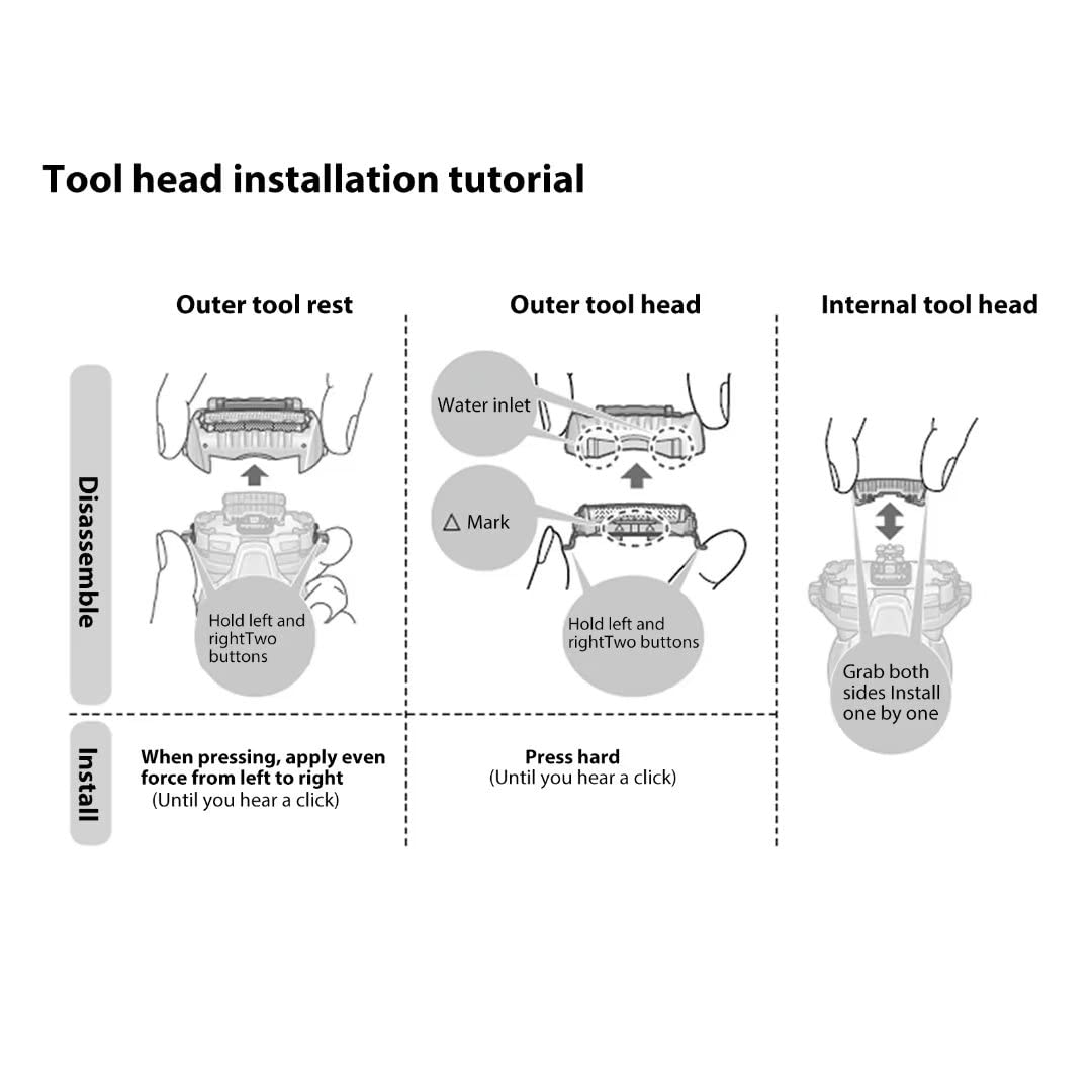 ES9036 Replacement Shaver Head Blade Fits for Panasonic ES-LV9N, ES-LV95, ES-LV65 & all ARC 5 Blade Shavers