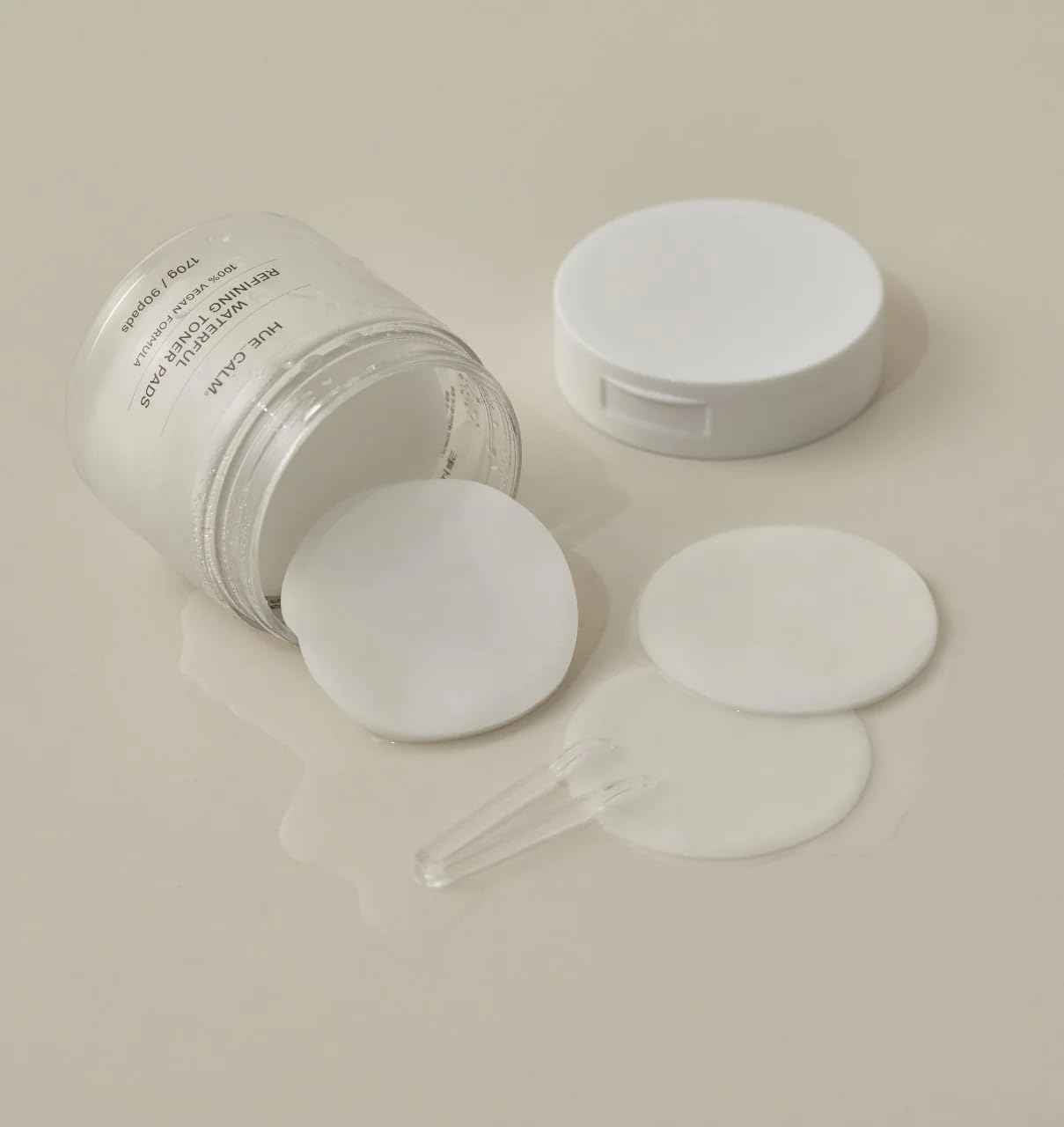 Waterful Refining Toner Pads for Sensitive Skin, Hydrating & Calming with Kombucha Essence, 100% Vegan, Cruelty-Free, Natural Ingredients Toner Pad for Pore Care & Anti-Aging, Korean Skincare -90 pads