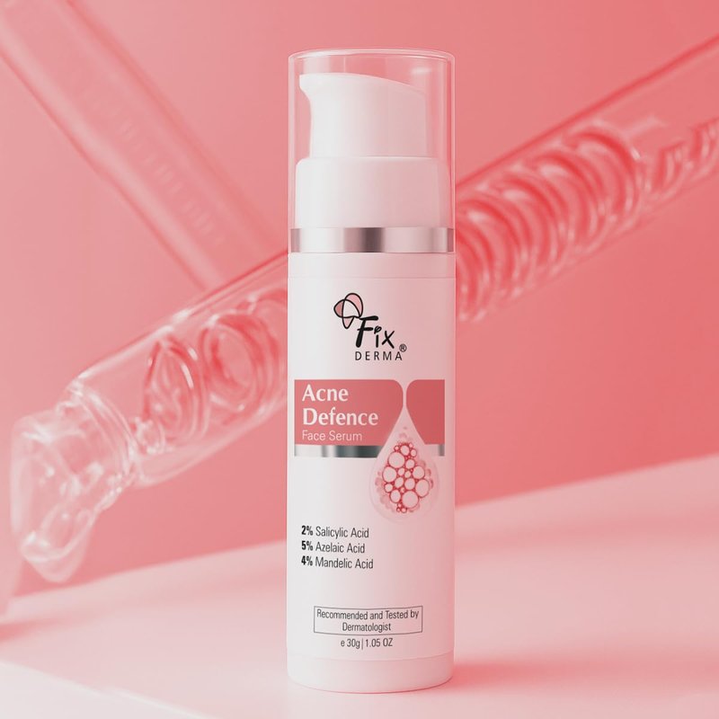 Fixderma 2% Salicylic Acid Serum | Anti Acne Treatment with 5% Azelaic & 4% Mandelic Acid - 30g for Oily Skin