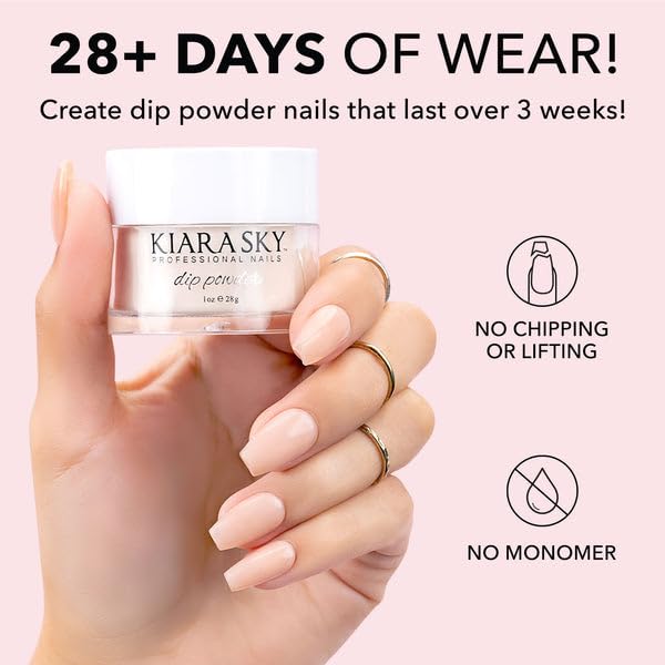 Professional Dip Manicure Liquid - Kiara Sky Brush Saver for Perfect Nails | Step 6