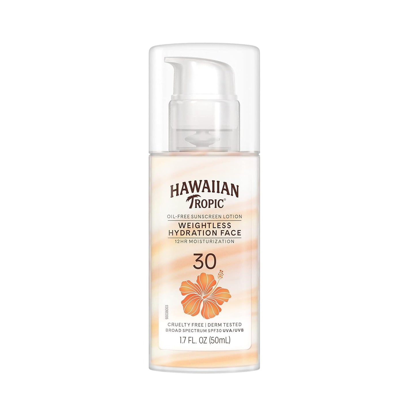 Hawaiian Tropic Weightless Hydration Sunscreen SPF 30 Twin Pack 6oz Each + Face Sunscreen SPF 30 Travel Size 1.7oz