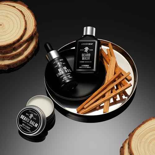 Beard Grooming Kit - Includes Beard Oil, Beard Balm, Beard Wash, Comb, Brush & more? Mens Gifts for Him, Boyfriend, Husband, Dad - Sandalwood Beard Kit