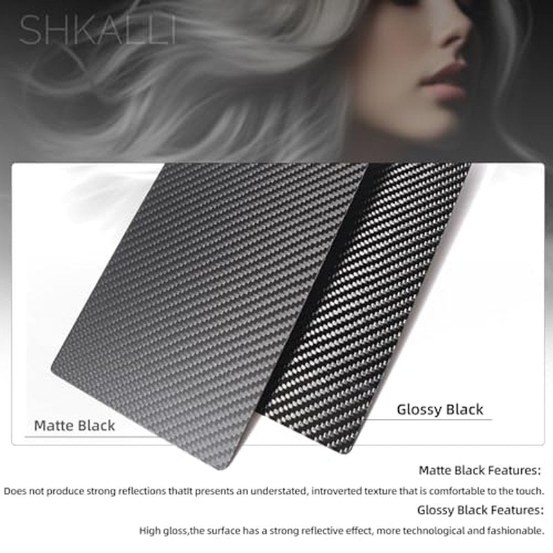Professional Carbon Fibre Foil/Balayage Board,Highlighting Board, Hair Colouring Tool (Matte Black, Matte Black K)