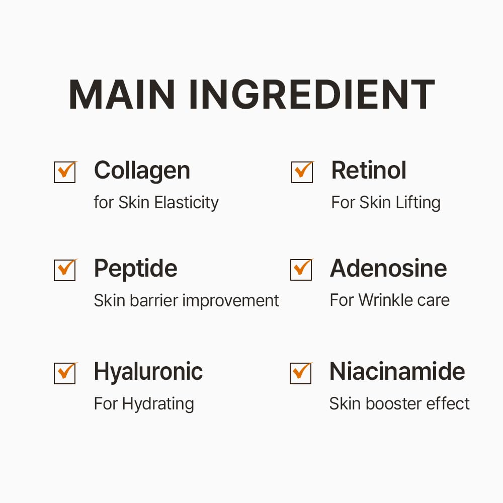 WELLDERMA Retinol Peptide Lifting Restore Hydrogel Fitting Mask, 25g x 4 Sheets – Firming & Hydrating Micro-Hole Sheet Mask with Retinol, Peptide Complex, Collagen Water & Niacinamide