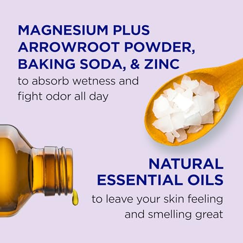 Dr Teal's Aluminum Free Deodorant, Lavender Vanilla with Essential Oils, 2.65 oz (Pack of 3)