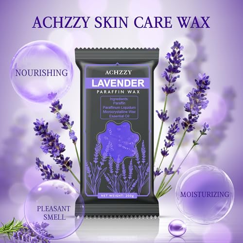 Natural Paraffin Wax Refills, 6 Pack Paraffin Wax Blocks of Lavender Scent for Paraffin Bath, Paraffin Wax for Hand and Feet for Deep Hydration, Moisturizing and Nourish(Lavender)