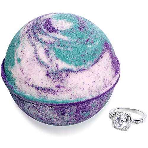 Bath Bomb with Surprise Ring Inside Mermaid Daydream Extra Large 10 oz. Made in USA (Suprise)