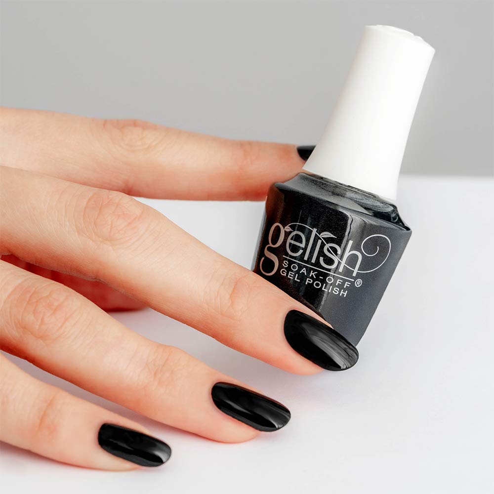 Gelish MINI Gel Nail TPO-Free Long-Lasting Soak-Off Polish Black Shadow 9mL