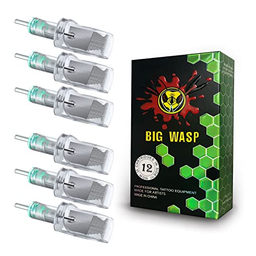 BIGWASP 12PCS 35M1 Large Tattoo Cartridge Needles Magnum 1235M1#12 Standard for Rotary Tattoo Machines