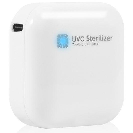 Bopie Wall Mounted Toothbrush Holder & Toothbrush Cleaner, Electric ToothBrush Holder, Cleaner for Bathroom Accessory, Clean for Home, Travel (White)