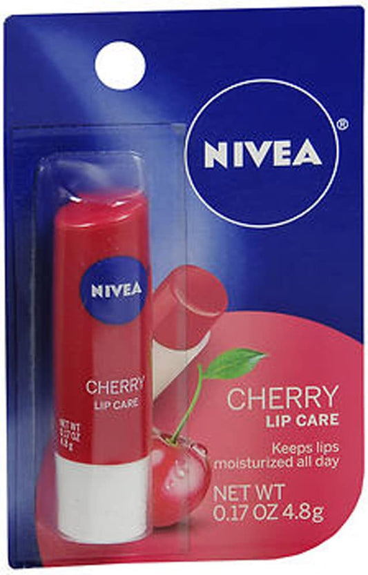 NIVEA Blackberry Lip Care, Tinted Lip Balm with Shea Butter, Nourishing Oils and Vitamin C & E, 3-in-1 Moisture, Repair (for Dry Lips) and Color, 0.17 Oz Stick