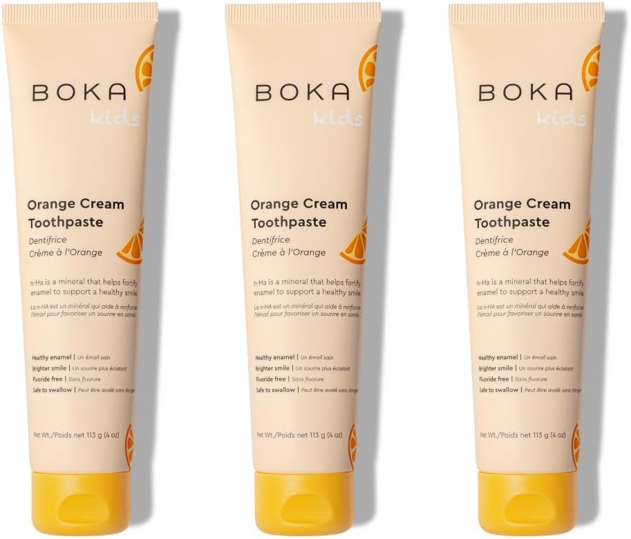 Fluoride-Free Nano Hydroxyapatite Toothpaste - Orange Cream Flavor | 4 oz, 3-Pack