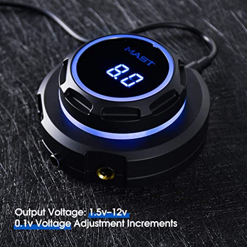 Mast Halo Tattoo Power Supply Box LCD Digital Display for Tattoo Machines