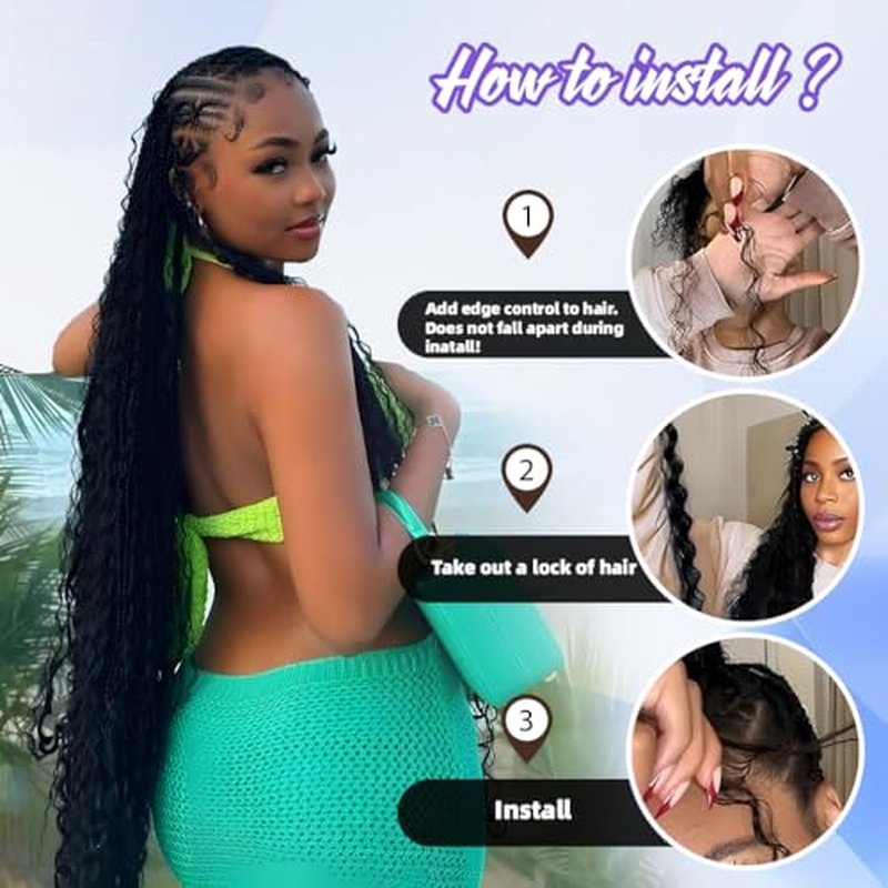 Deep Wave Human Braiding Hair for Boho Braids ? 18 Inch 120g 3 Bundles/Pack Honey Blonde, 100% Unprocessed 12A Brazilian Virgin Hair Bulk, No Weft, Wet & Wavy Curly Knotless Extensions