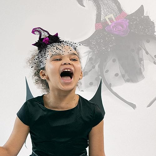 Foyte Halloween Headband Funny Pumpkin Headpiece Fluff Orange Hair Accessories for Halloween Cosplay Costumes