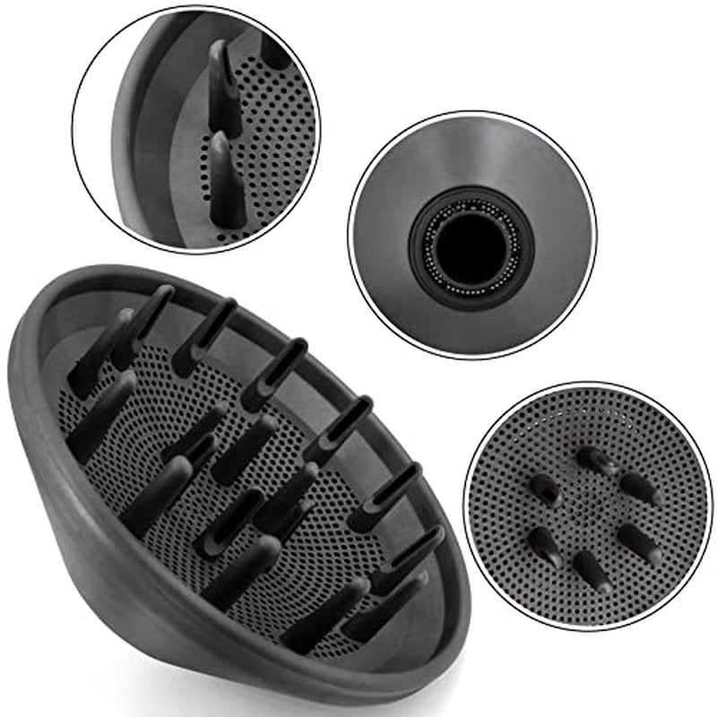 Hair Diffuser Attachment Nozzles for Dyson Supersonic Hair Dryer HD01 HD02 HD03 HD04 HD08 HD15 Tools Accessaries Parts, Black