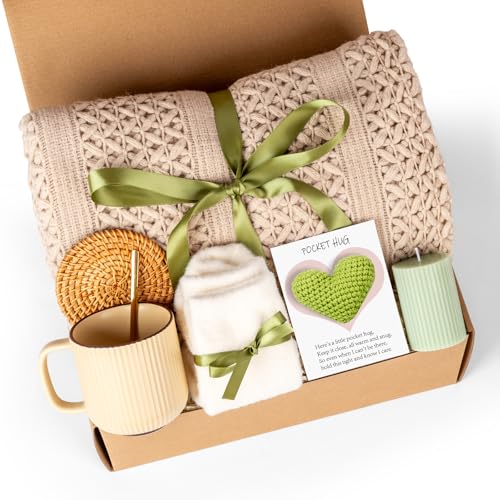 Self Care Gifts for Women Get Well Soon Gifts, Birthday Gifts Baskets Care Package for Women, Thinking of You Feel Better Inspirational Christmas Gifts for Mom Her Friend Sister Wife