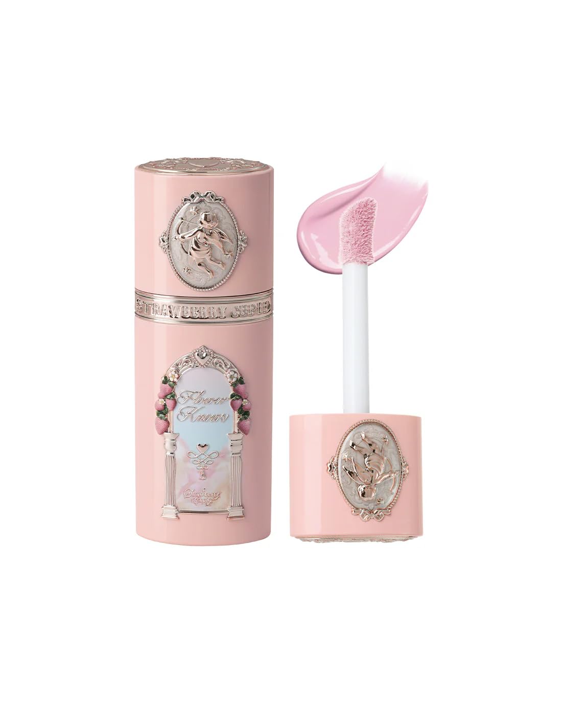 Flower Knows Strawberry Cupid Liquid Blush - Sweat & Water-Resistant Baby Pink Makeup | 0.25 Fl Oz