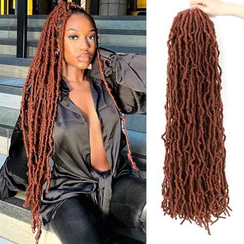 Karida Faux Locs Crochet Hair 30 Inch, 7 Packs Soft Locs Crochet Hair For Black Women Pre Looped Long Soft Crochet Locs (350#, 30 Inch (Pack of 7))