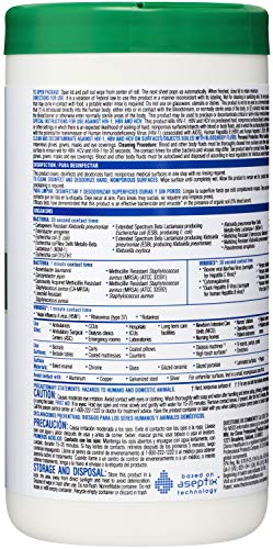 Clorox Healthcare Hydrogen Peroxide Cleaner Disinfectant Wipes, 6.75" x 9", 95 Count (Package May Vary)