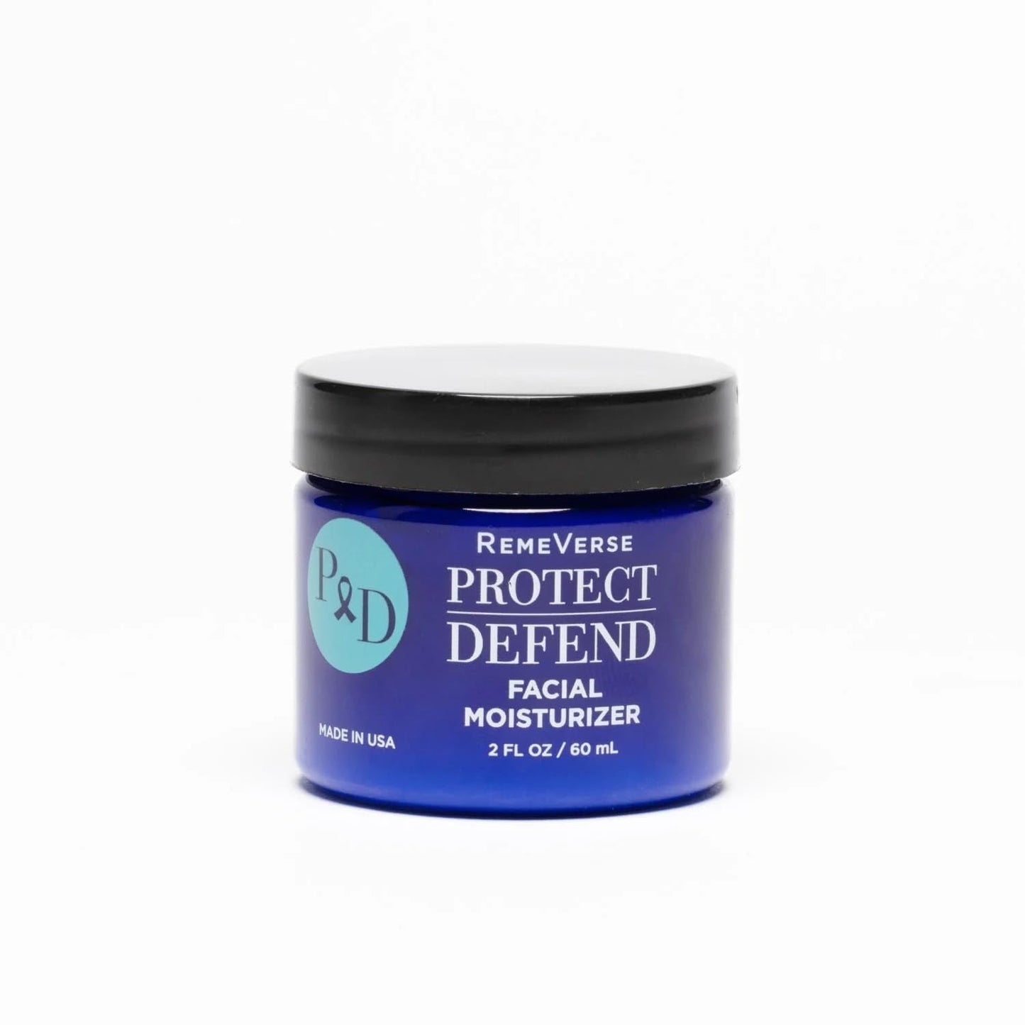 RemeVerse Protect & Defend Facial Moisturizer for Sensitive Skin During Chemoteraphy - Skin Hydration & Gentle Face Cream w/Hyaluronic Acid, Peptides, Glycerin, Collagen - Made in USA - 2 oz