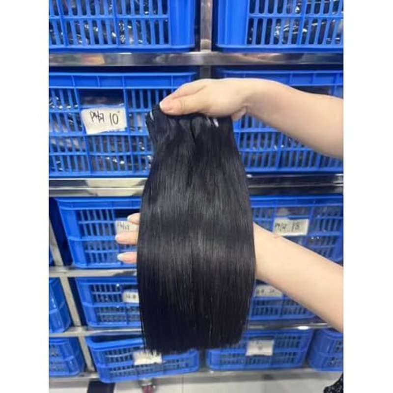 12A Human Hair Bundles 14 16 18 Inch 3 pcs Straight Bundles Human Hair 100% Unprocessed Brazilian Remy Virgin Hair Extensions Raw Quick Weave Sew In Glossy Billion Hair Bundles Natural Black
