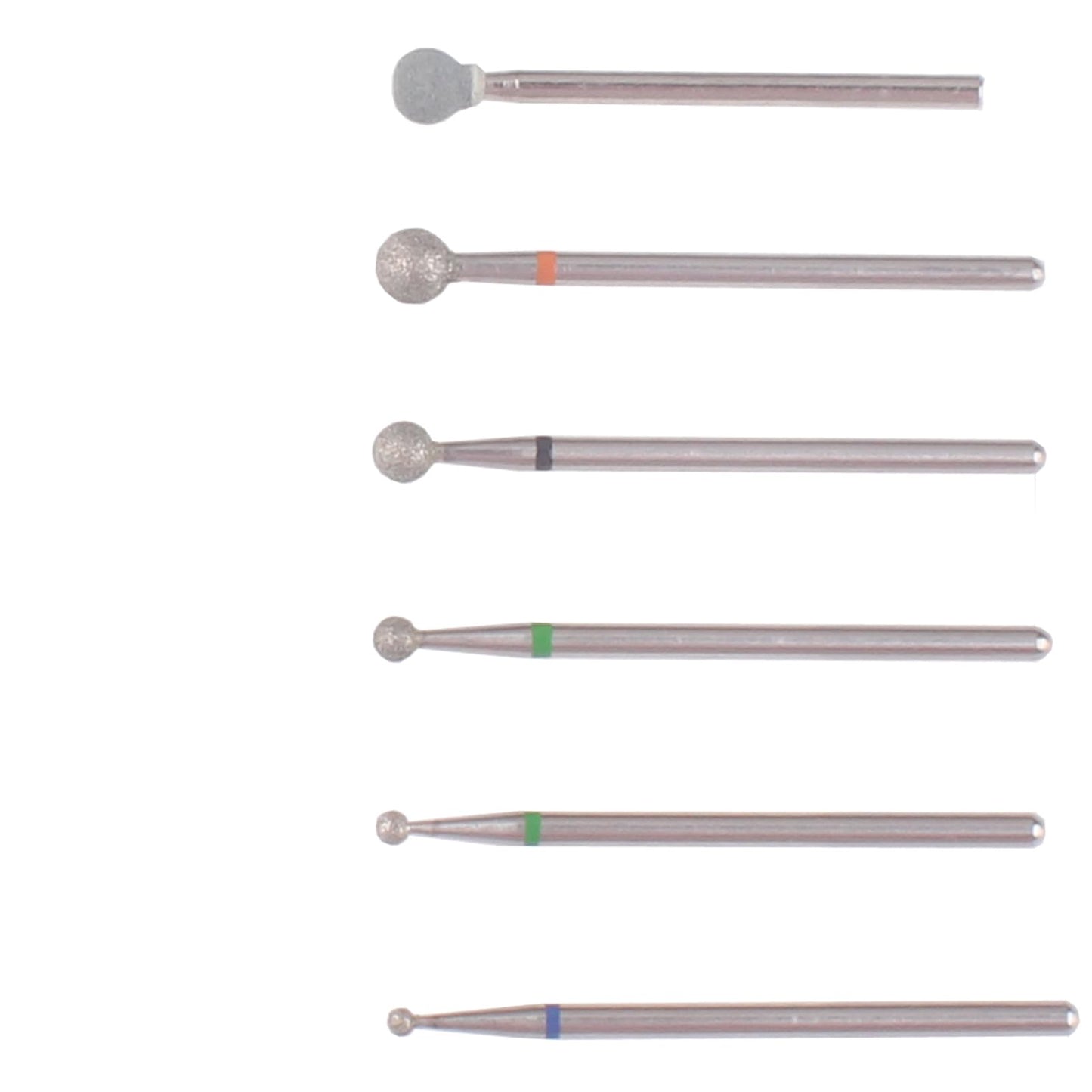 6pcs Ball Shape Cuticle Clean Nail Drill Bits for Nail Prep