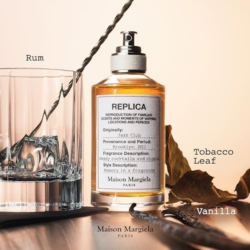 Maison Margiela - Replica - Jazz Club Eau de Toilette - Warm & Spicy Scent - With Vanilla, Rum Accord, & Tobacco