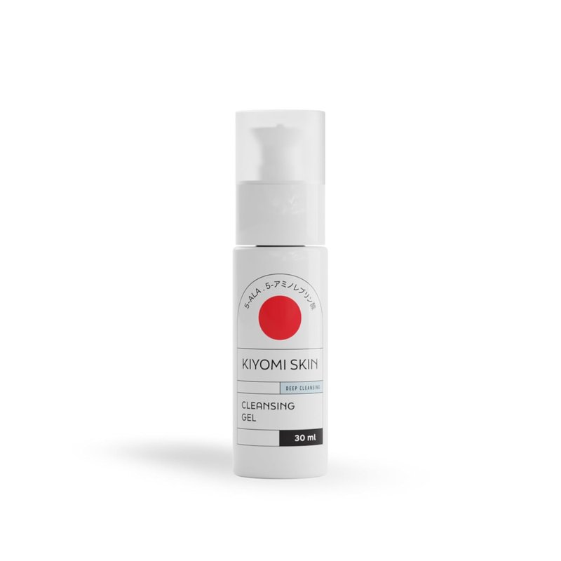 Cleansing Gel - Travel Size 1 fl. oz. | Vegan Facial Cleanser with AHA, Hyaluronic Acid & 5-ALA