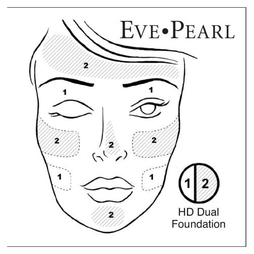 EVE PEARL HD Dual Foundation Full Coverage Long Lasting Everyday Make Up Non Greasy Lightweight Texture Vitamin E Skincare (Fair)