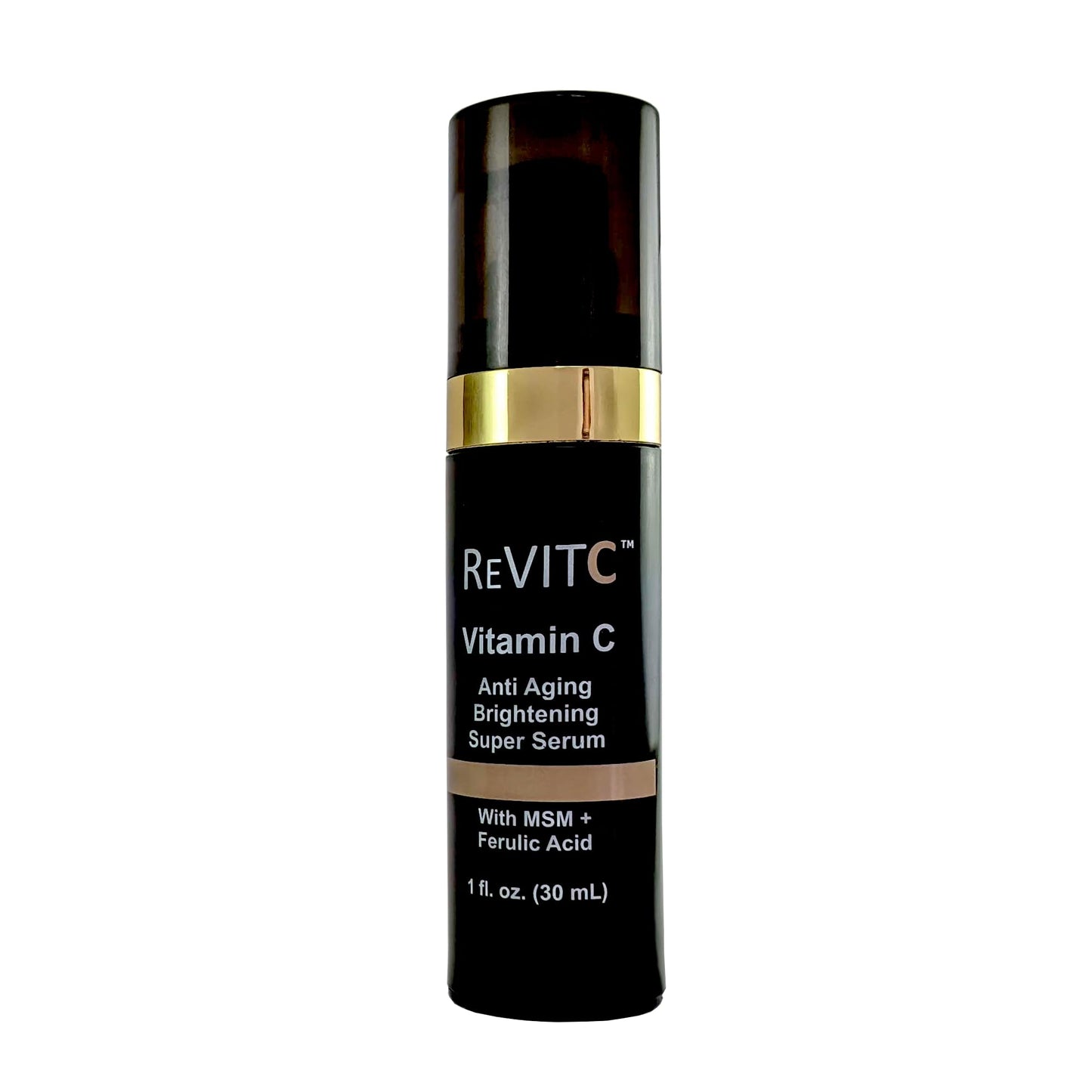 ReVitC Vitamin C Anti-Aging Super Serum for Face and Neck with Hyaluronic Acid, MSM, Ferulic Acid