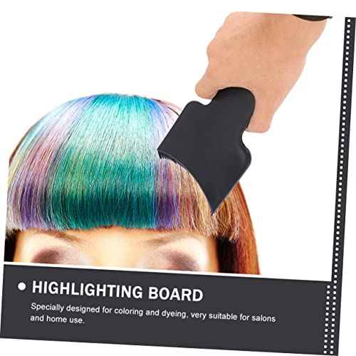 4Pcs Portable Hair Dye Highlighting Boards Hairdressing Tools for Hair Salon Use Black Hair Highlighting Board for Professional and Home Coloring
