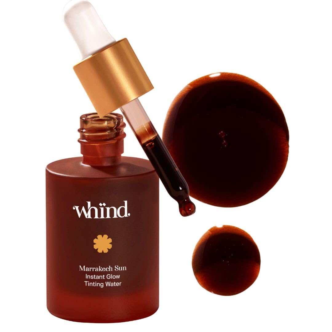 WHIND Marrakech Sun Instant Glow Tanner Drops - Lightweight Self-Tanner for Radiant Skin | 1oz / 30ml
