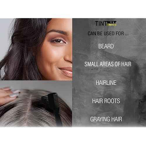Godefroy Powered by Henna - Tint Kit 4 Applications | Medium Brown | Spot Hair Color Powered by Natural Henna