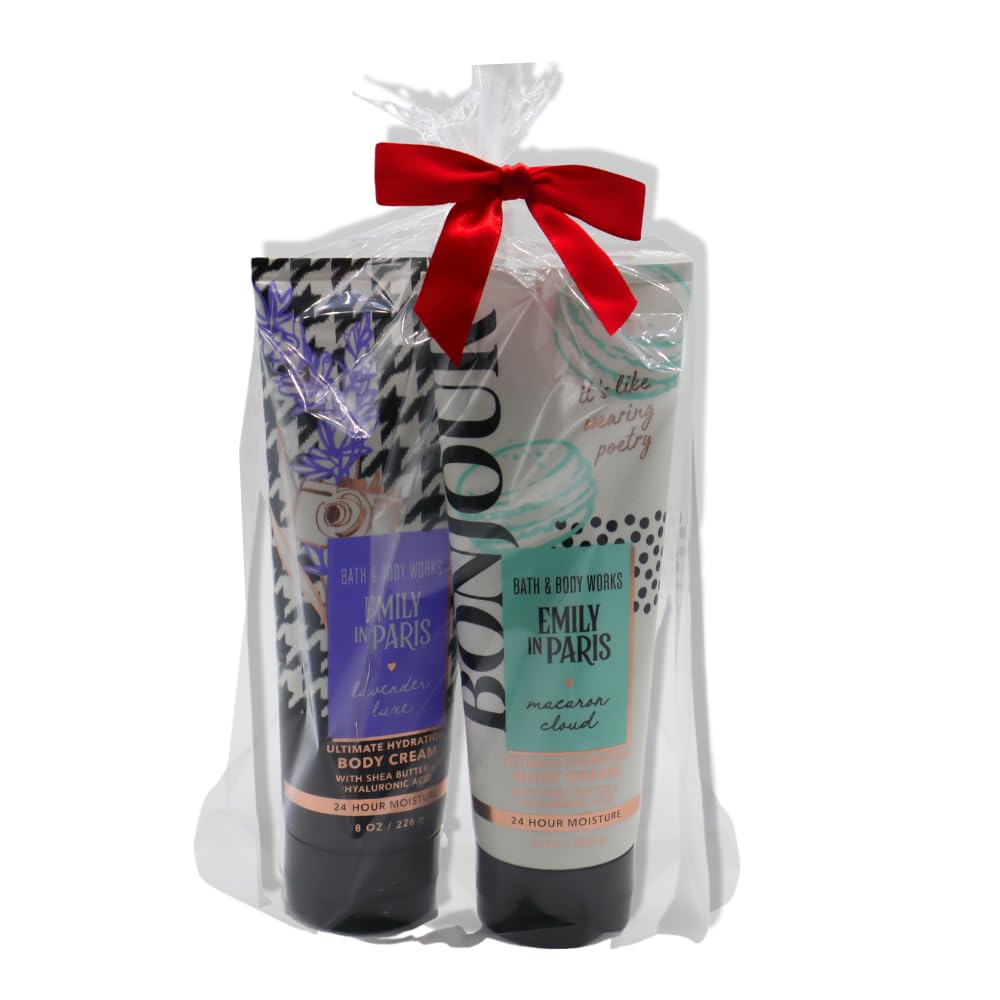 Emily in Paris Macaron Cloud & Lavender Luxe Body Cream Gift Set | 2-Piece 8 oz Holiday Collection