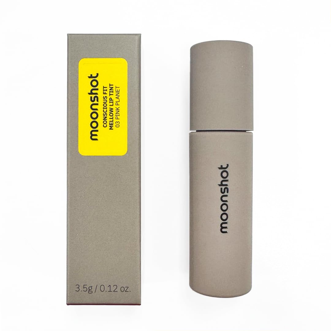 Moonshot KOREA Conscious Fit Mellow Lip Stain Longwear, Weightless, Not Animal Tested,Glow-Boosting, Long-Lasting, Comfortable, Non-Sticky,k-beauty, (Space Rose, 05)