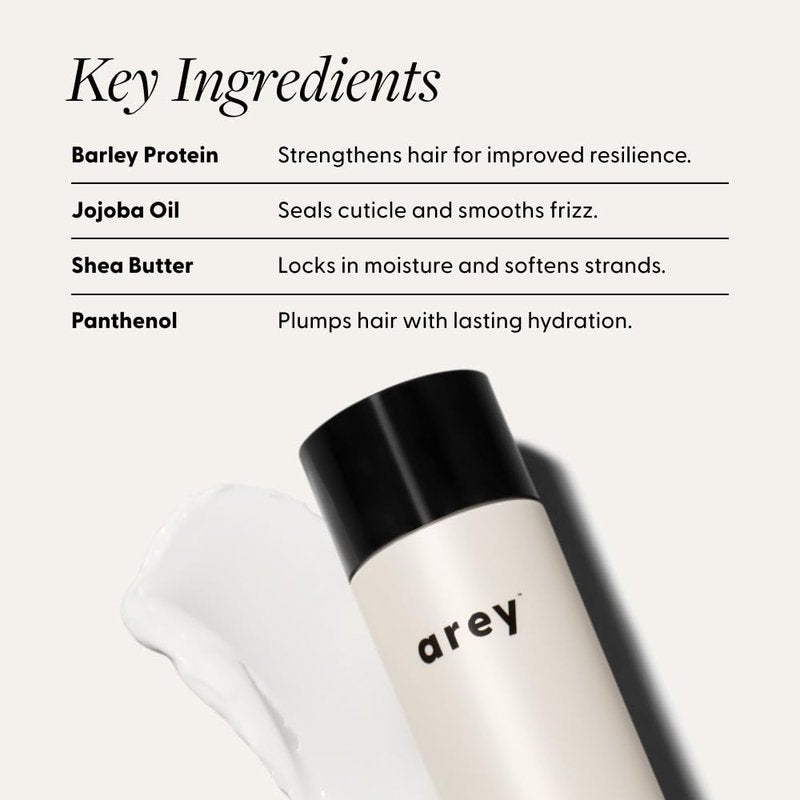 Arey Smooth Conditioner | Reduce Signs of Aging Hair | Retains Moisture & Promotes Smoothness for Fine to Medium Hair | Pair with Wash Shampoo | Vegan, Gluten-Free, & Cruelty-Free (8.45 Fl Oz)