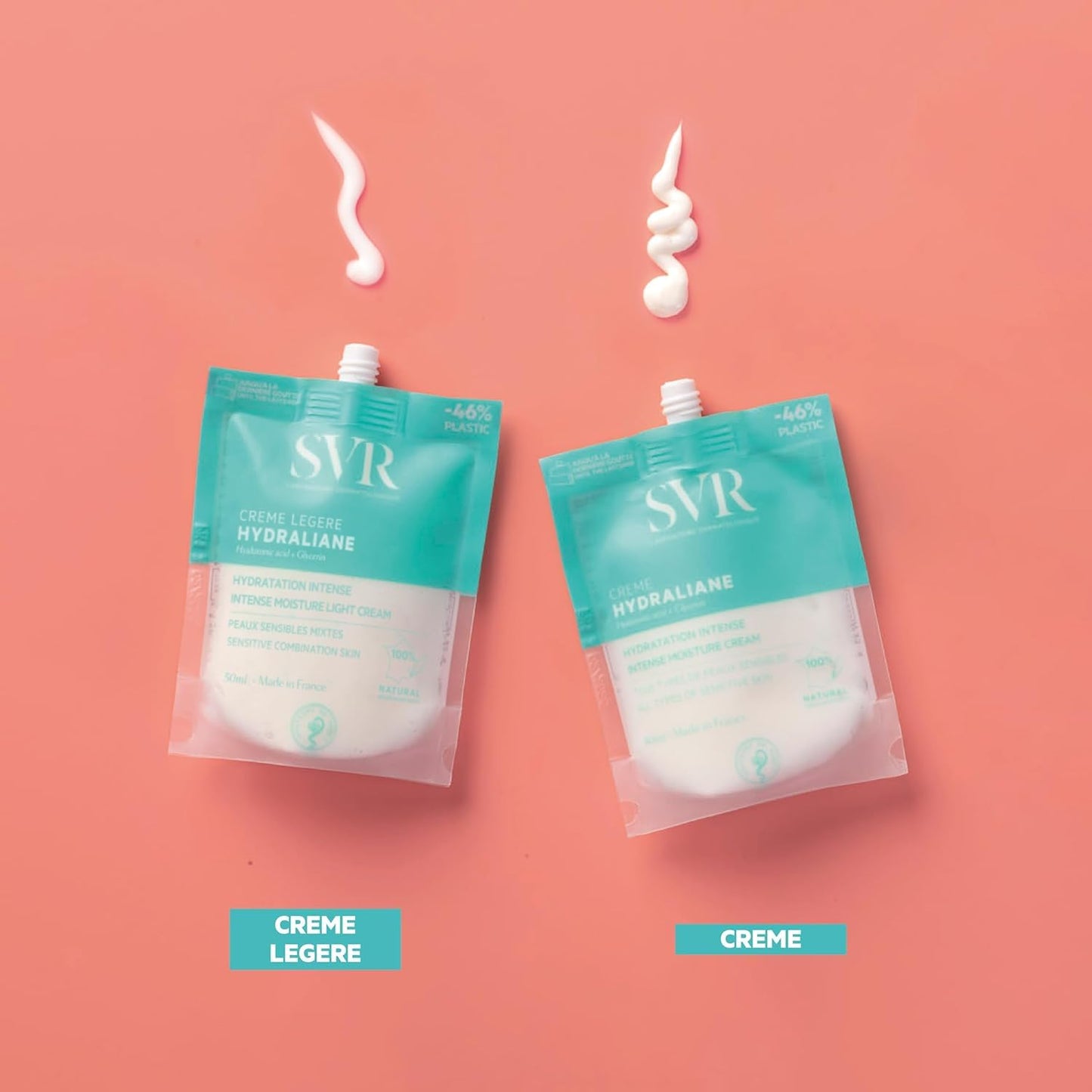 SVR - Hydraliane Hydrating Face Cream - Face Moisturizer for Normal to Dry, Sensitive Skin - All day Hydration - Dermatologically Tested, Hypoallergenic - Naturally-Derived Ingredients - 1.3 fl.oz