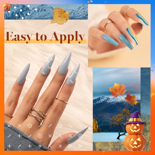 Beetles Fall Gel Nail Polish Set - 20 Colors Yellow Orange Burgundy Red Brown Black Green Gel Nail Polish Kit with Glossy Matte Gel Top Base Coat Soak Off Uv Manicure Gift for Women