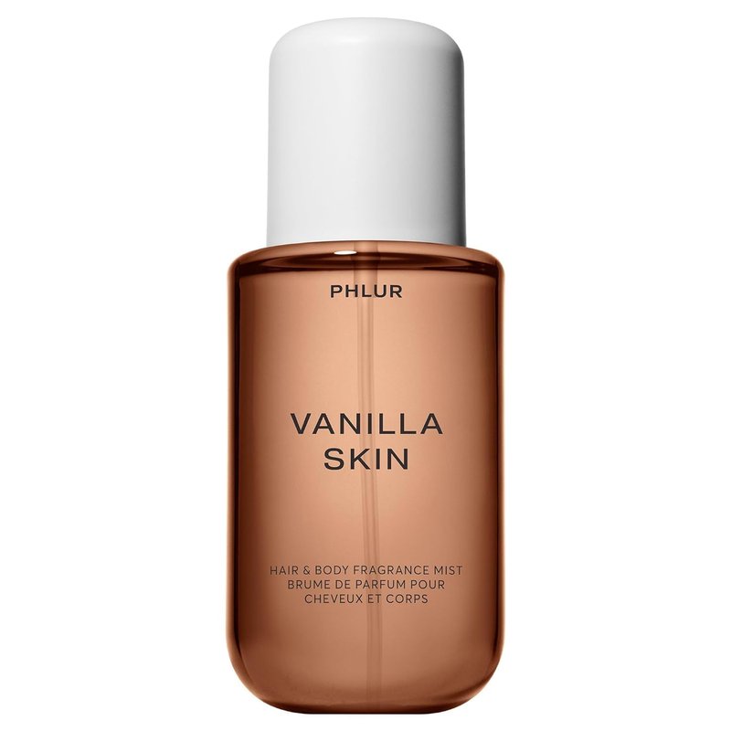 PHLUR Vanilla Skin Body Mist, 8 Fl Oz - Hair and Body Perfume for Women, Vanilla Perfume Body Spray with Pink Pepper, Cashmere Wood & Sandalwood Fragrance