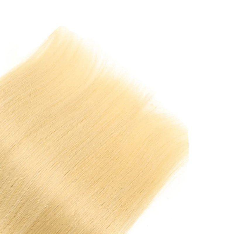 Blonde Bundles - 613 Blonde Straight Human Hair Extensions | Unprocessed Brazilian Virgin Remy | 22-26 Inch Soft Weave